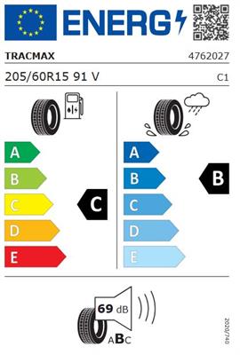 205/60R15 91V Tracmax X-PRIVILO TX1