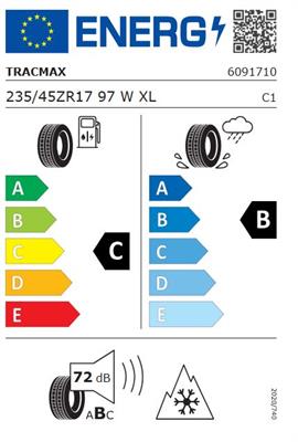 235/45R17 97W Tracmax A/S TRACSAVER